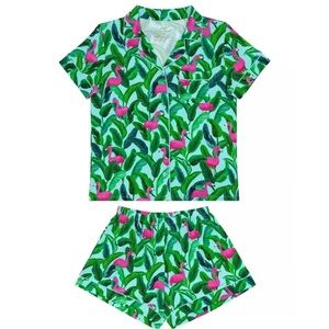Little Sleepies Flamingo Palm Springs Pajamas Set